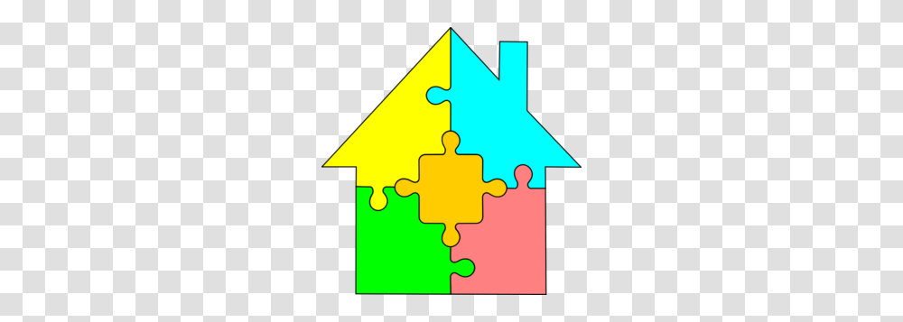 House Puzzle Clip Art, Jigsaw Puzzle, Game, Star Symbol Transparent Png