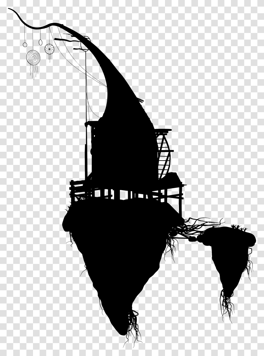 House Silhouette Illustration, Gray, World Of Warcraft Transparent Png