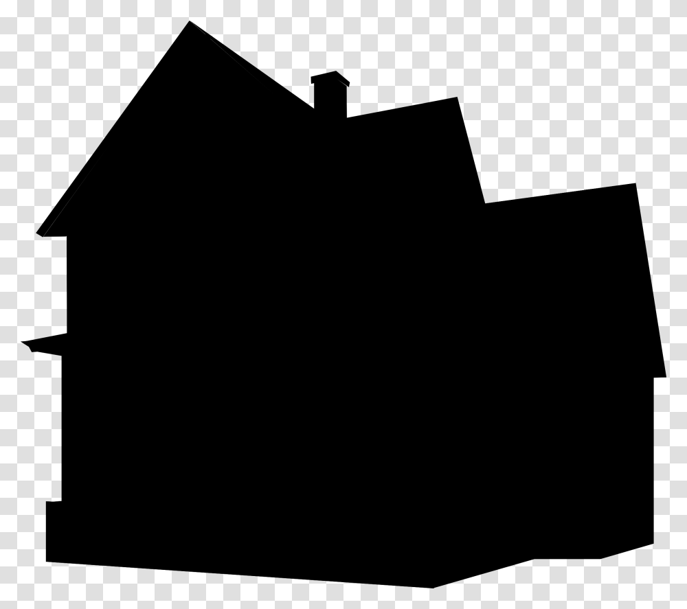 House Silhouette Silhouette Of Houses, Cross, Electronics Transparent Png