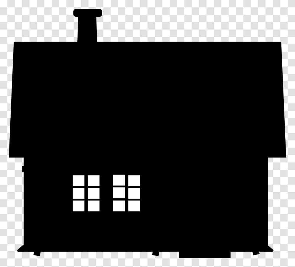 House Silhouette Windows Enlightened Illuminated House Silhouette, Minecraft, Dungeon Transparent Png