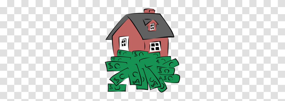 House Sitting On A Pile Of Money Clip Art, Building, Housing, Nature, Outdoors Transparent Png