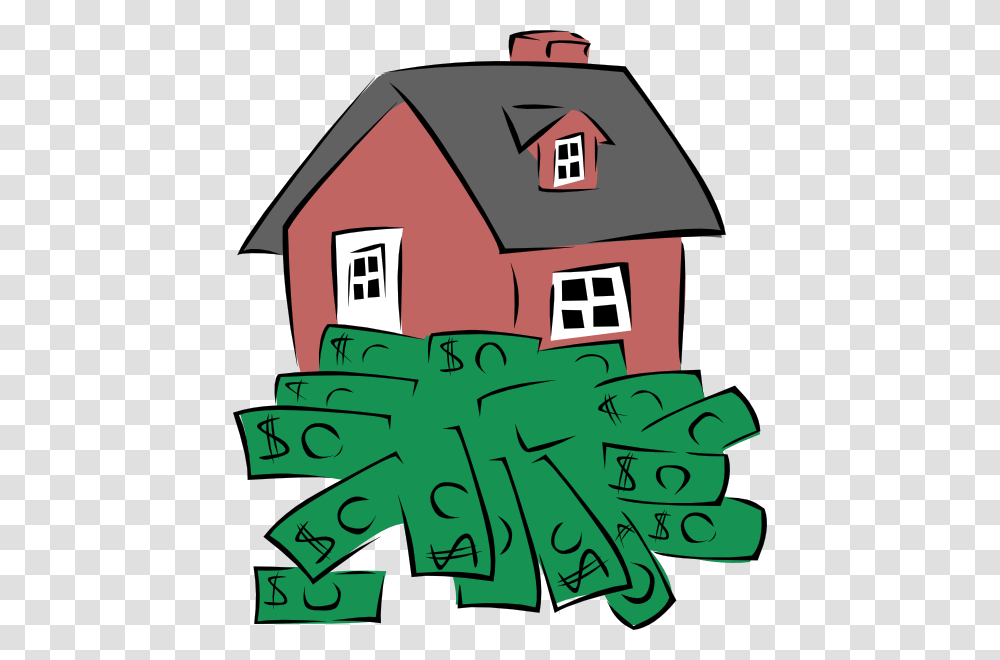 House Sitting On A Pile Of Money Clip Art, Building, Nature, Outdoors, Barn Transparent Png