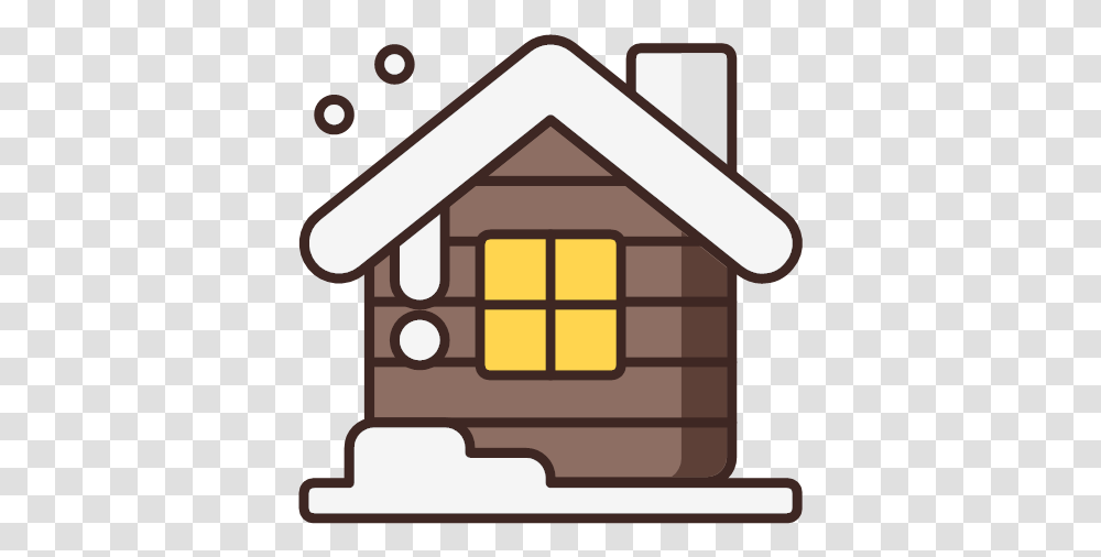 House Snow Winter Wooden Icon Joyful Christmas, Housing, Building, Nature, Outdoors Transparent Png