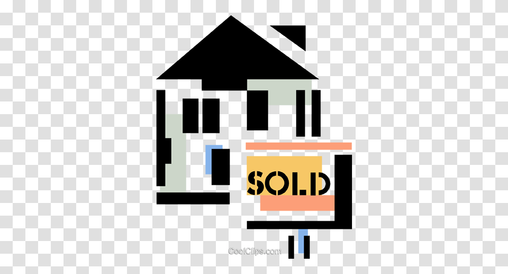 House Sold Royalty Free Vector Clip Art Illustration, Building, Housing, Urban Transparent Png