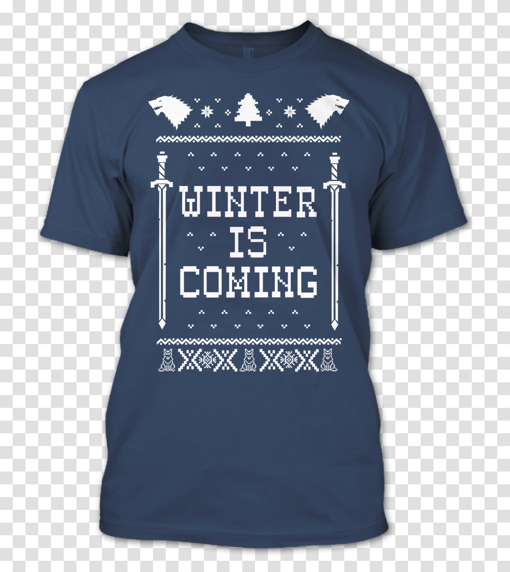 House Stark Winter Is Coming T Shirt Logo, Clothing, Apparel, T-Shirt Transparent Png