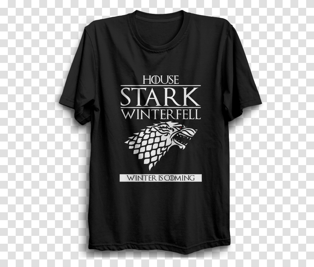 House Stark Winterfell T Shirt, Apparel, T-Shirt, Person Transparent Png