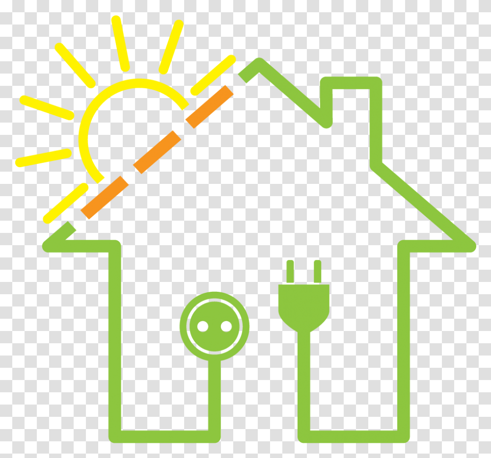 House Sun And Socket Hc Home Solar Icon, Sign Transparent Png