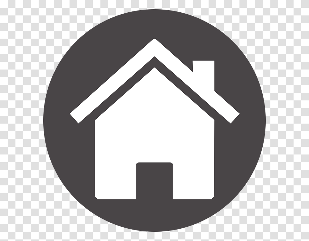 House Svg Vector House In Circle Clip Art, Cross, Logo, Trademark Transparent Png