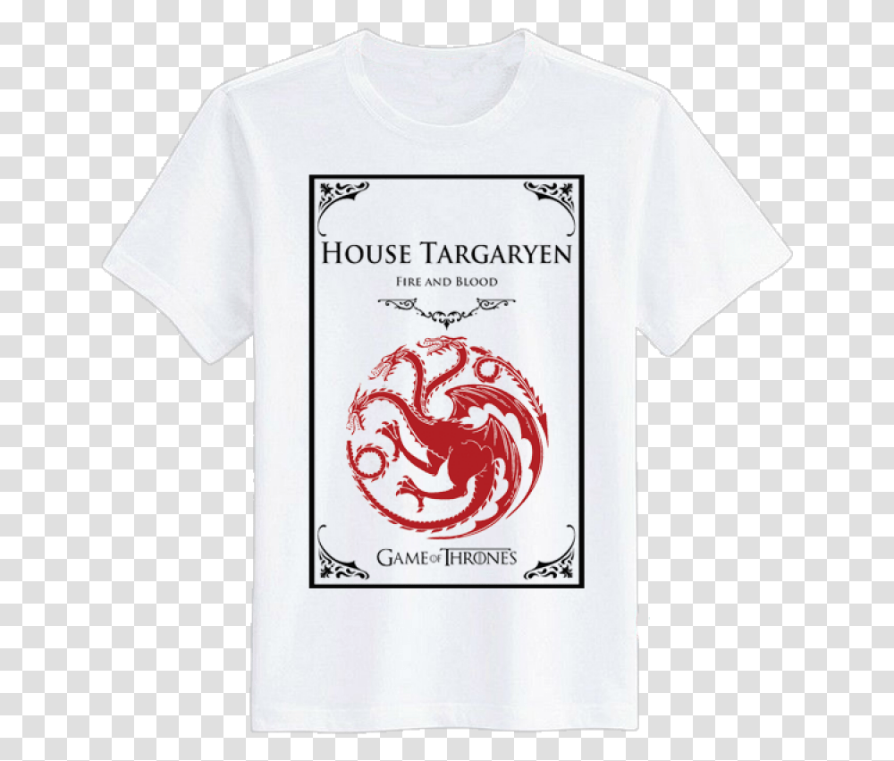 House Targaryen House Targaryen Logo, Apparel, T-Shirt, Stain Transparent Png