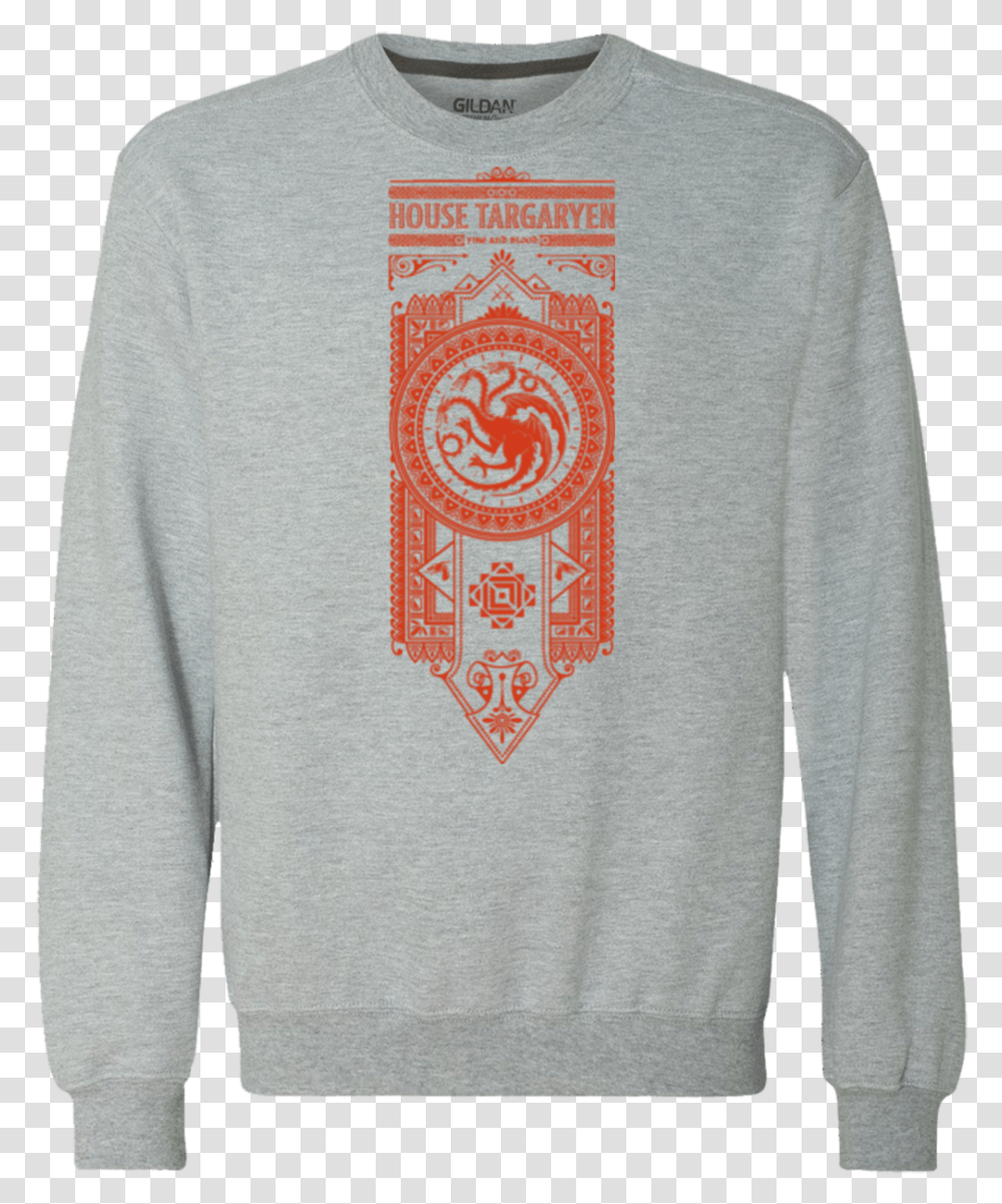 House Targaryen Premium Crewneck Sweatshirt Studio Ghibli Sweater, Apparel, Sleeve, Long Sleeve Transparent Png