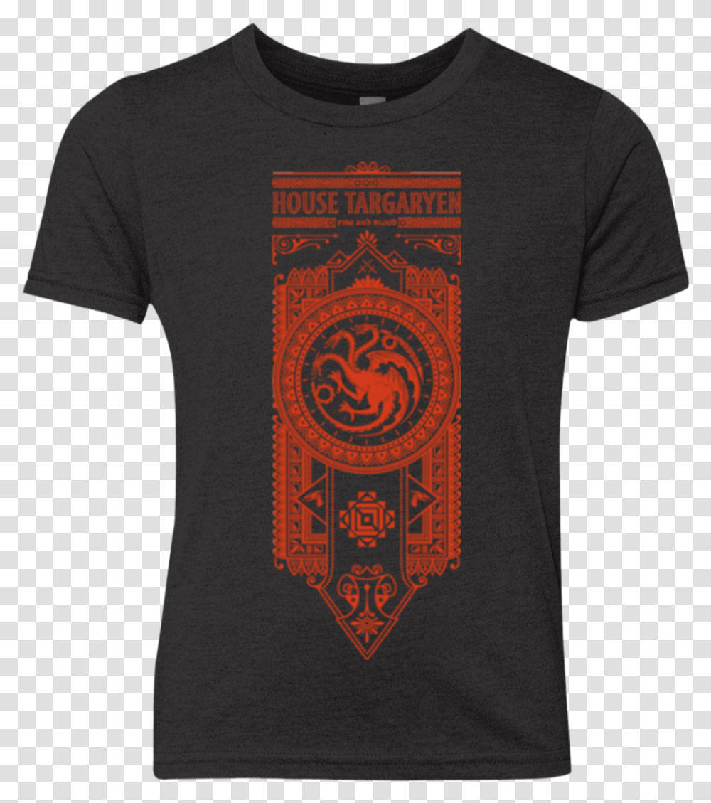 House Targaryen Youth Triblend T Shirt T Shirt, Apparel, T-Shirt, Person Transparent Png