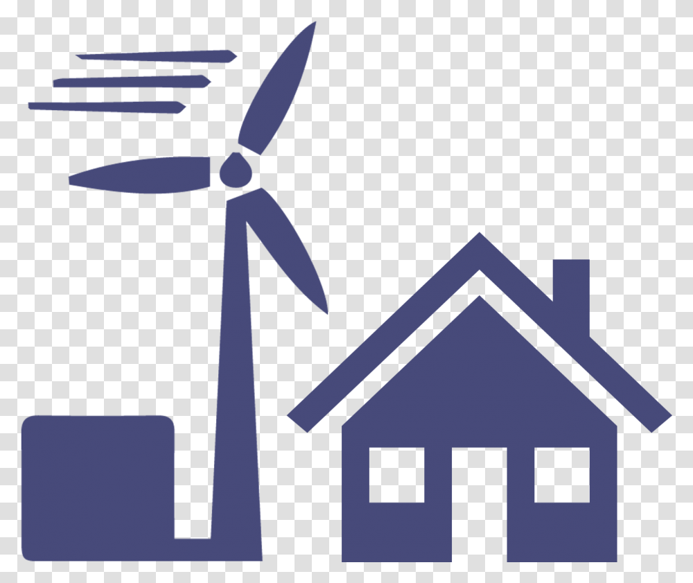 House Wind Turbine Home Button Background, Machine, Engine, Motor, Cross Transparent Png
