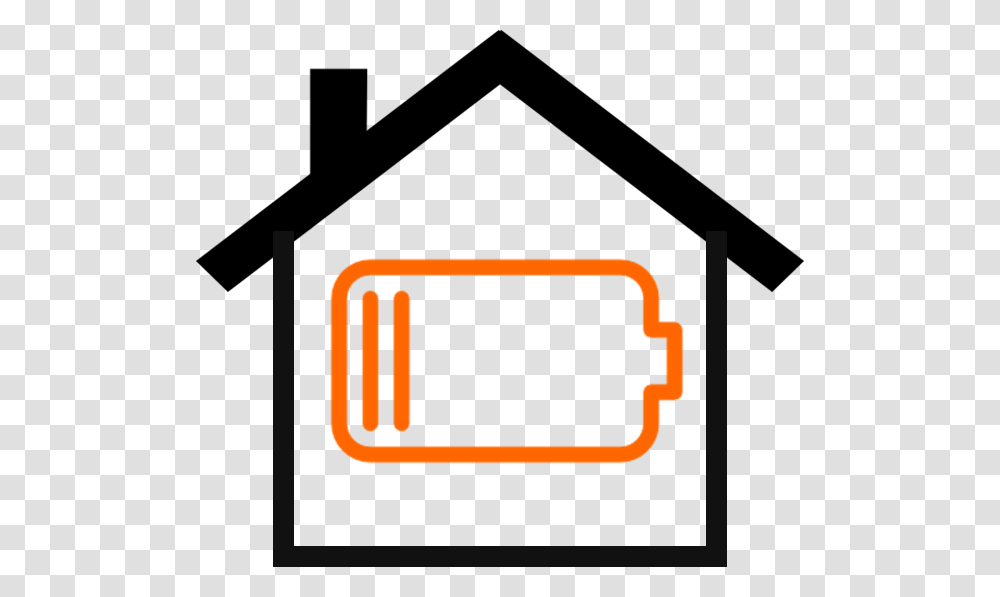 House With Battery Battery Icon Free, Cross, Handrail Transparent Png