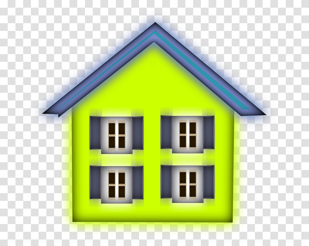 House With Four Windows Clipart, Housing, Building, Neighborhood, Urban Transparent Png