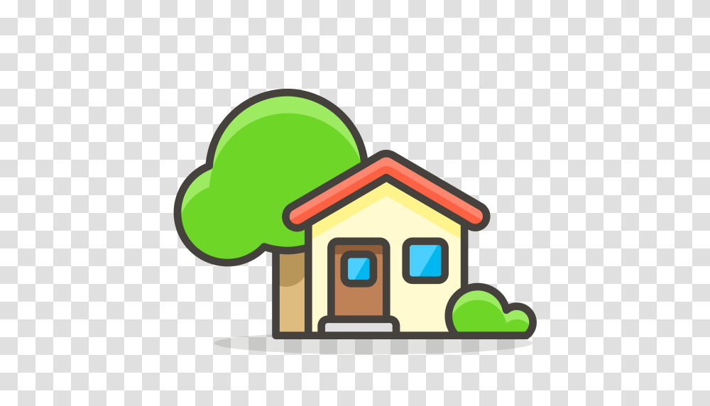 House With Garden Icon Free Of Free Vector Emoji, Dog House, Urban, Bird Feeder, Housing Transparent Png