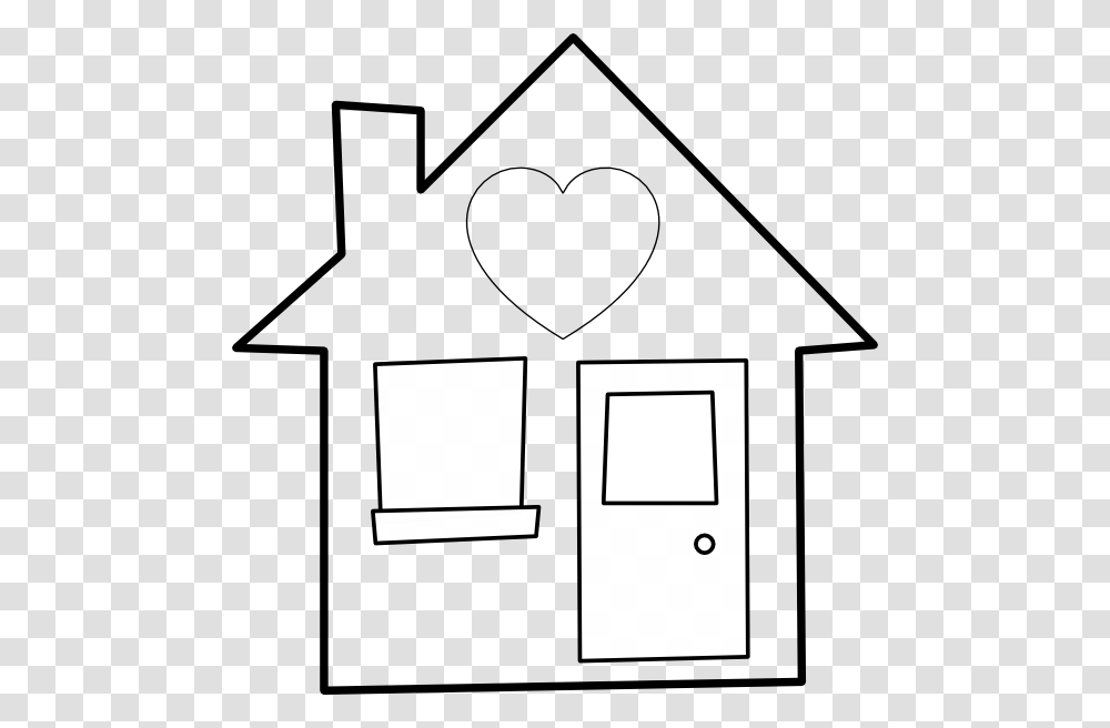 House With Heart Clipart, Diagram, Stencil, Den Transparent Png