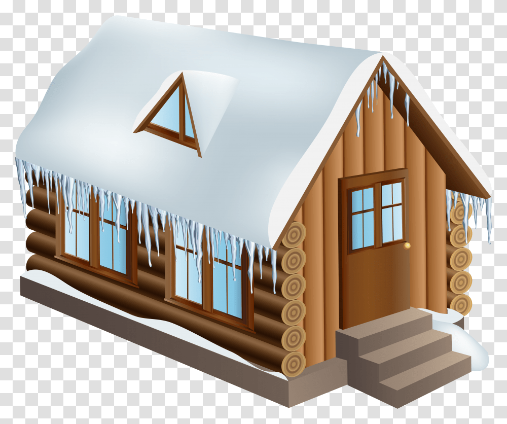 House With Snow Clipart House Transparent Png