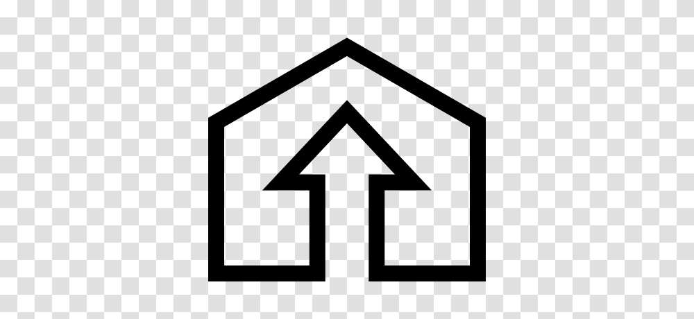 House With Up Arrow Inside Free Vectors Logos Icons, Gray, World Of Warcraft Transparent Png