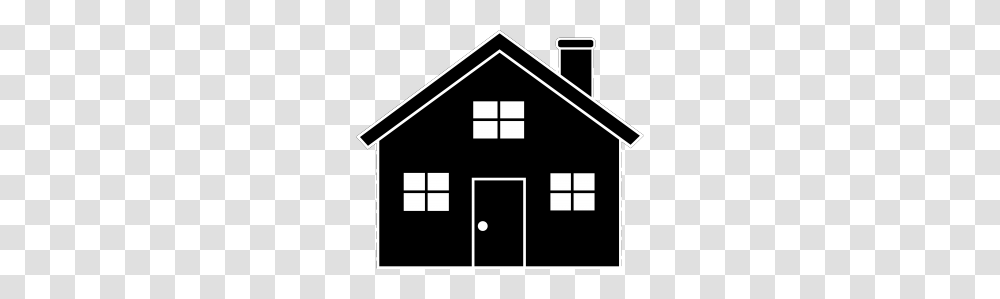 House Without Chimney Silhouette Grey Clipart, Housing, Building, Cabin, Neighborhood Transparent Png