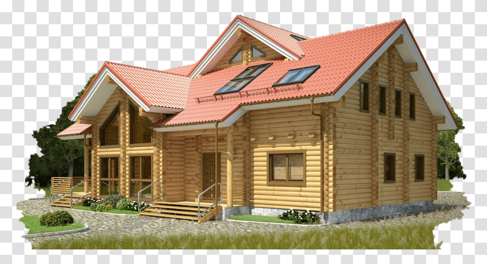 House Wood House Design Plan, Housing, Building, Cabin, Log Cabin Transparent Png