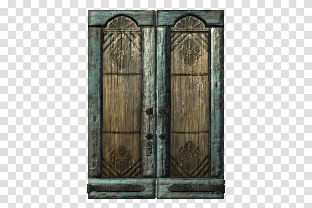 Housedoor Door Skyrim, Furniture, Wood, Cupboard, Closet Transparent Png