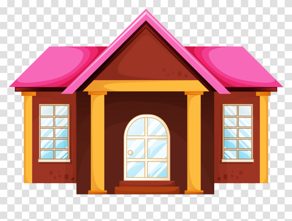 Household Clipart Stamps Craft House, Housing, Building, Window, Picture Window Transparent Png
