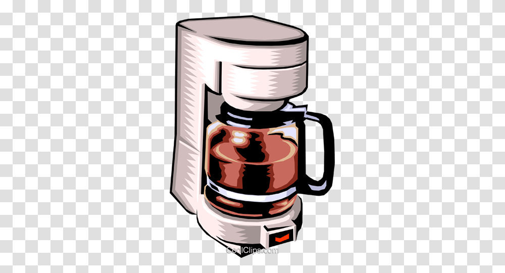 Household Coffee Maker Royalty Free Vector Clip Art Illustration, Appliance, Coffee Cup, Mixer, Beverage Transparent Png