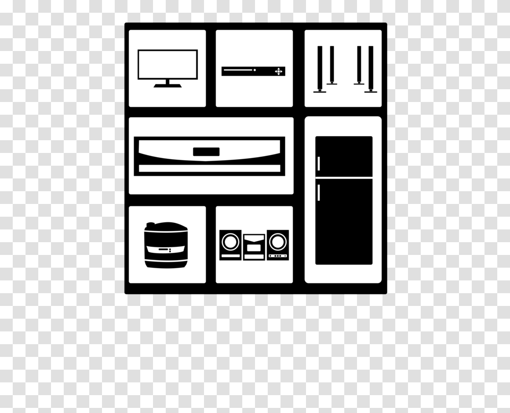 Household Computer Icons Home Theater Systems Home Appliance Free, Furniture, Stencil, Drawer, Indoors Transparent Png