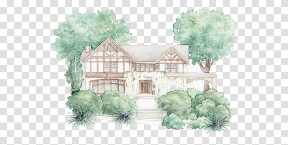 Houseillo Tree, Cottage, Housing, Building, Plot Transparent Png