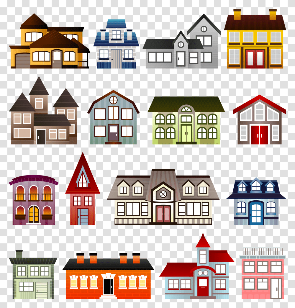 Houses Housing, Building, Mansion, Scoreboard Transparent Png