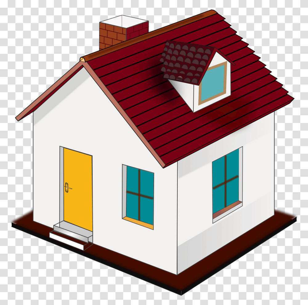 Houses Clipart Smoke House Clipart, Housing, Building, Roof, Cottage Transparent Png