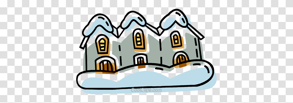 Houses In A Row After A Snow Fall Royalty Free Vector Clip Art, Doodle, Drawing, Dynamite Transparent Png