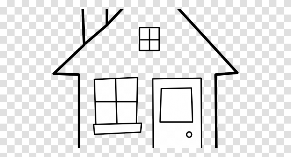 Housing Clipart Black And White Clipart House, Building, Nature, Outdoors, Cabin Transparent Png