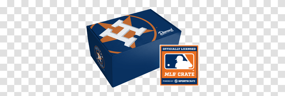 Houston Astros Diamond Crate From Major League Baseball Logo, Text, Person, Human, Box Transparent Png