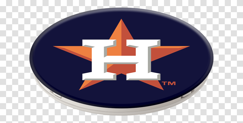 Houston Astros Popsockets Grip Retro Houston Emblem, Label, Logo Transparent Png
