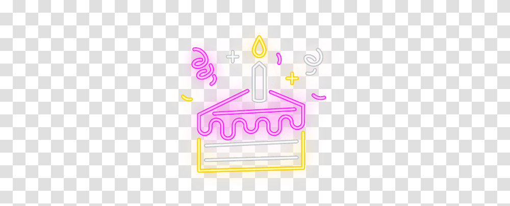 Houston Funplex & Richmond Tx Family Fun Center Neon Birthday Sign, Birthday Cake, Dessert, Food, Text Transparent Png