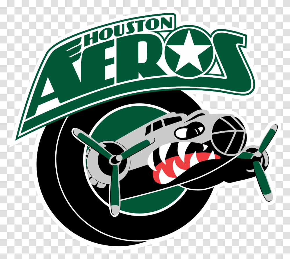 Houston Logos Houston Aeros Logo, Symbol, Text, Car, Vehicle Transparent Png