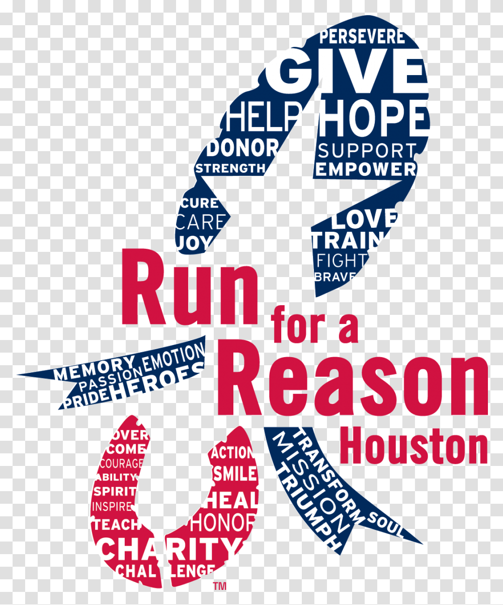 Houston Marathon Run For A Reason, Label, Poster, Advertisement Transparent Png