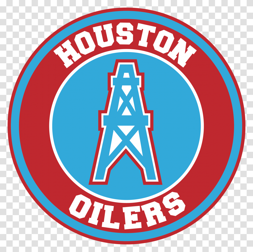Houston Oilers Circle Logo Vinyl Decal Sticker Tennessee Titans Round Logo, Label, Badge Transparent Png