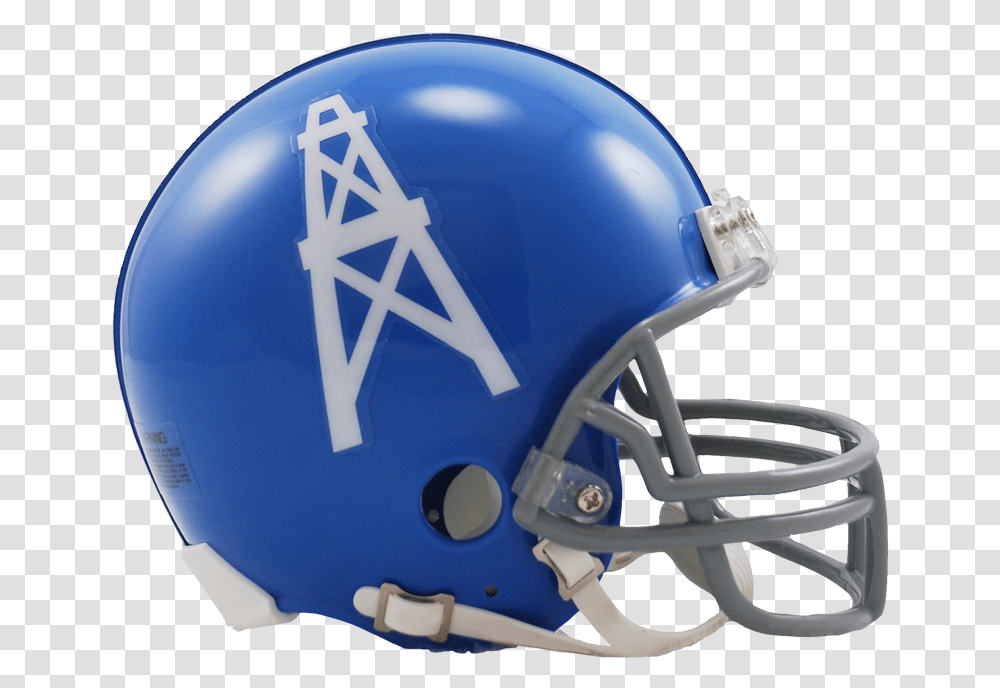 Houston Oilers Vsr4 Mini Throwback Helmet Tennessee Titans, Apparel, Football Helmet, American Football Transparent Png