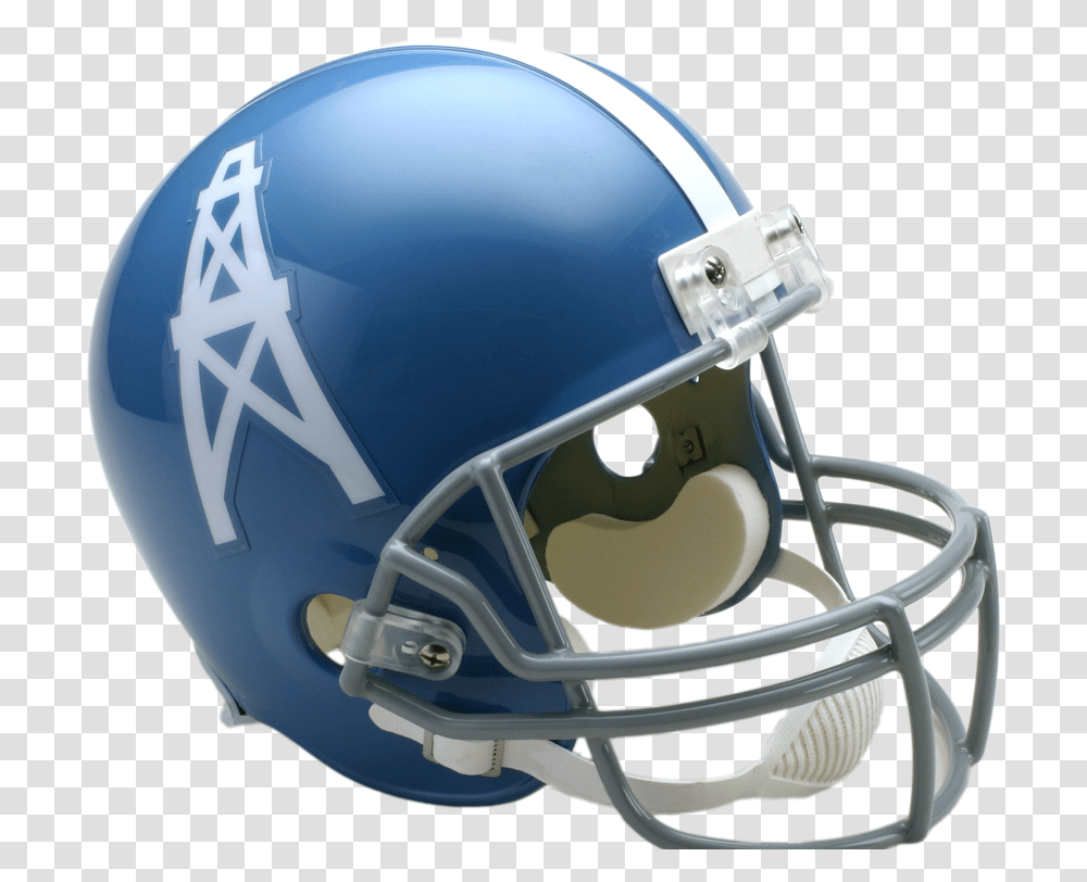 Houston Oilers Vsr4 Replica Throwback Helmet Nfl Throwback Helmets, Apparel, Football Helmet, American Football Transparent Png