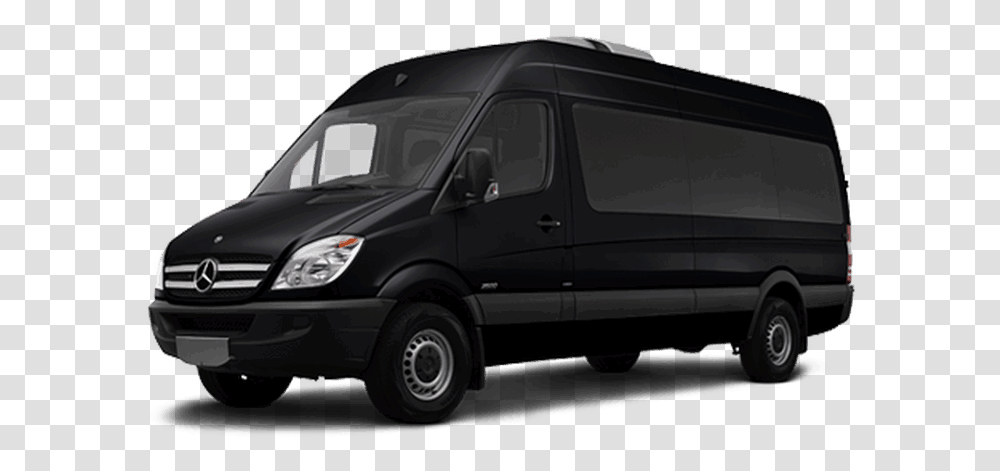 Houston Party Bus Lounge Sprinter Exterior Big Black Mercedes Van, Vehicle, Transportation, Minibus, Car Transparent Png