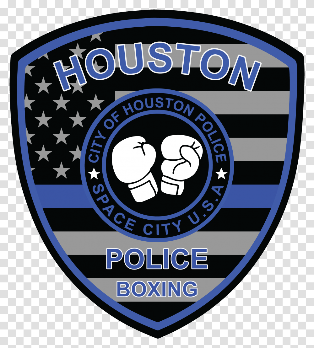 Houston Police Boxing Logo Design Emblem, Symbol, Trademark, Badge, Hand Transparent Png