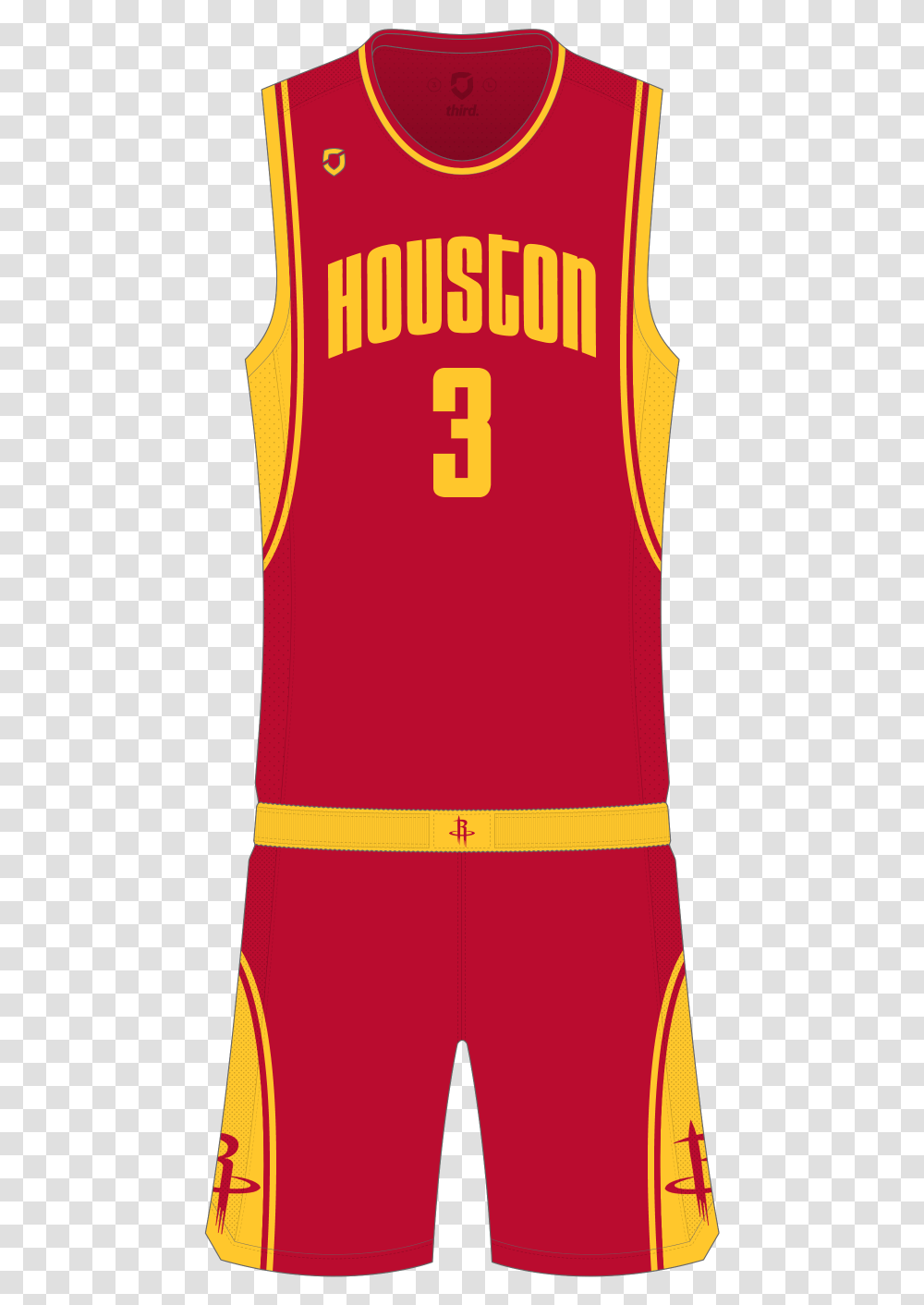 Houston Rockets Away Huston Rockets Yellow Jersey, Apparel, Bib, Shirt Transparent Png