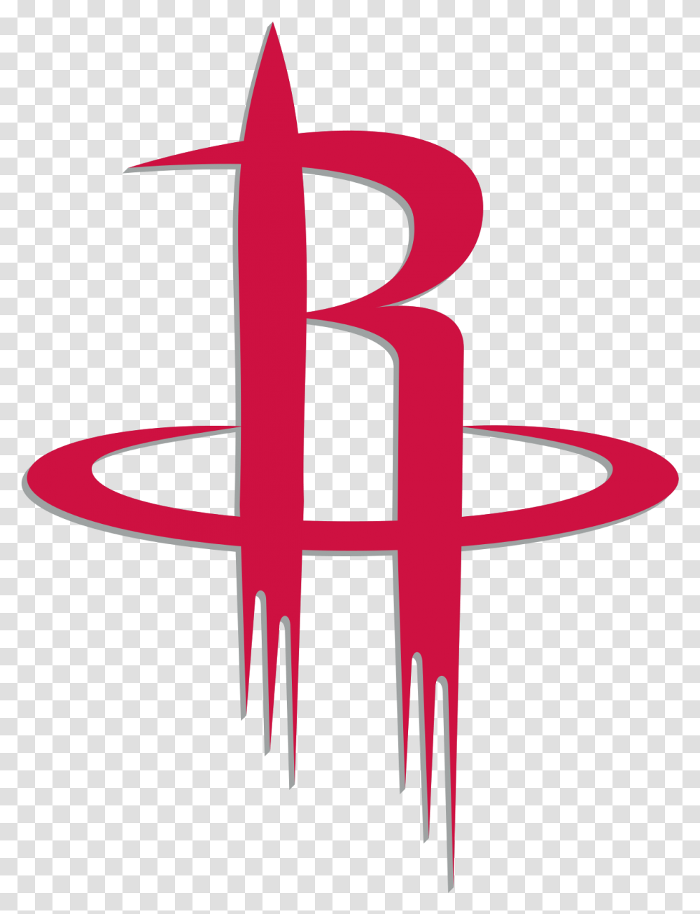 Houston Rockets Houston Rockets Logo, Cross, Symbol, Number, Text Transparent Png