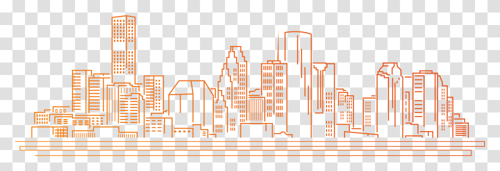 Houston Skyline, Urban, City, Building, Metropolis Transparent Png