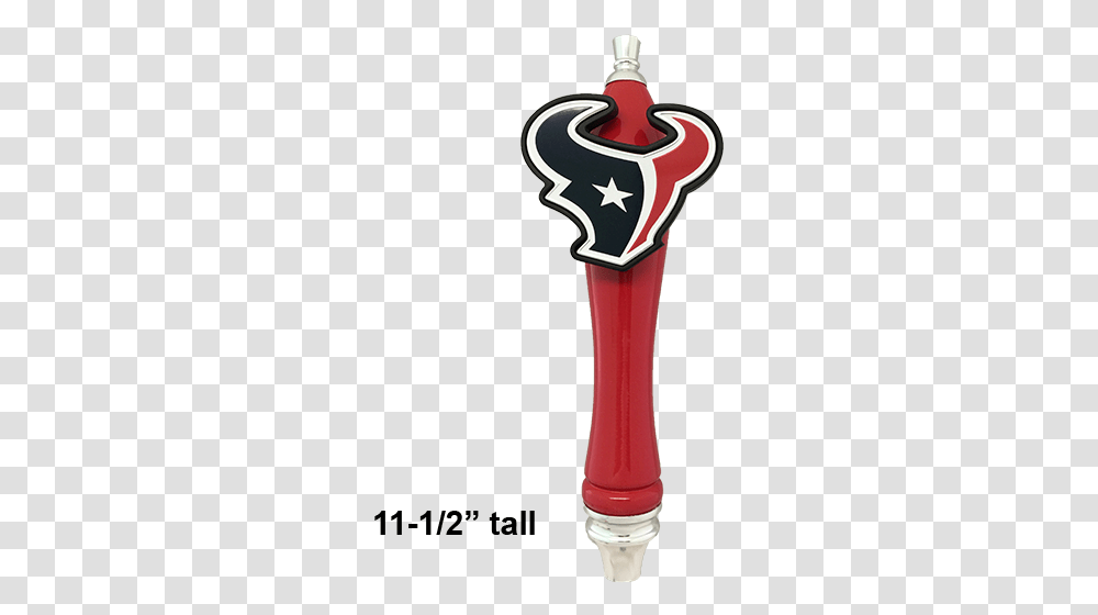 Houston Texans Beer Tap Handle Red Pendant, Gas Pump, Machine, Statue, Sculpture Transparent Png