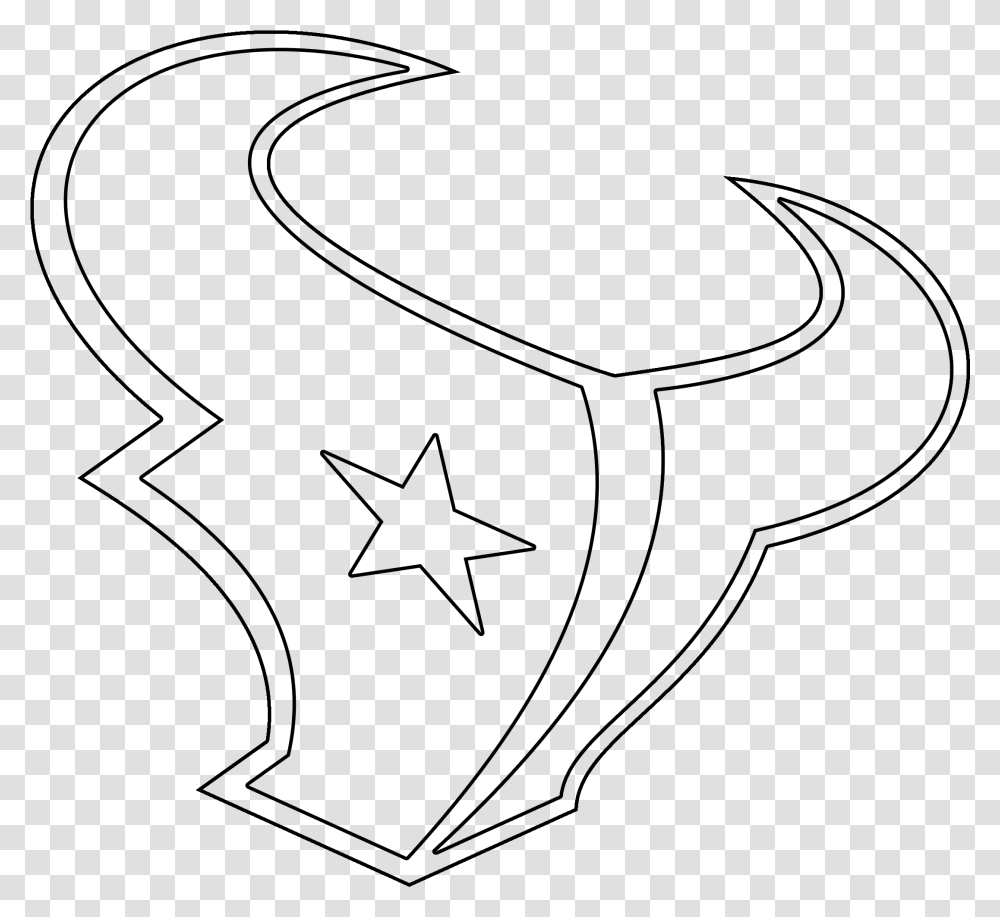 Houston Texans Drawing Logo Stencil Houston Texans Svg Free, Gray, World Of Warcraft Transparent Png