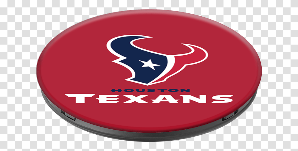 Houston Texans Logo Houston Texans Logo Pop Socket, Frisbee, Toy, Label Transparent Png