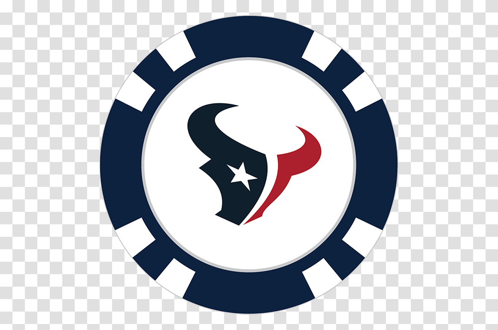 Houston Texans Poker Chip Ball Marker, Emblem, Logo, Trademark Transparent Png